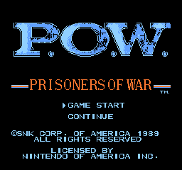 P.O.W. - Prisoners of War Title Screen